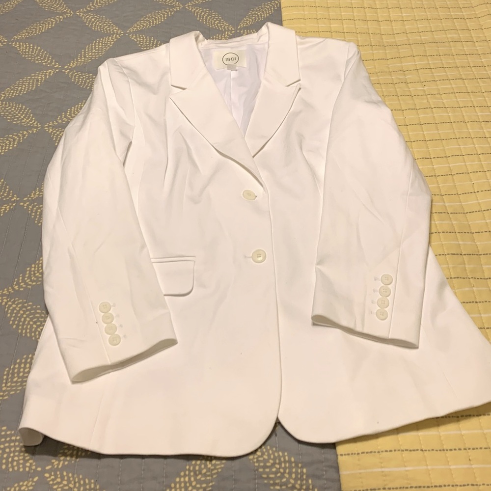 Classic and Tailored  White Blazer
